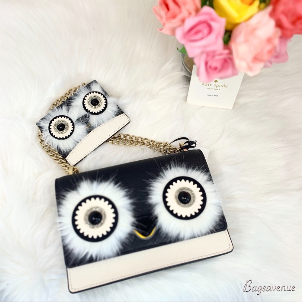 Kate spade set  dashing penguin card holder black - Picture 2 of 8